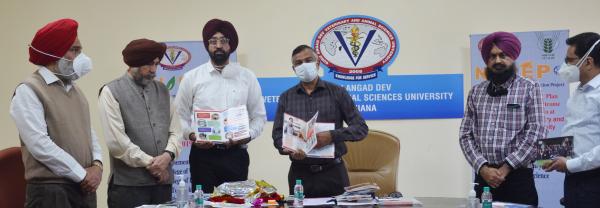 Dr. Inderjeet Singh, Vice-Chancellor, GADVASU released four orientation booklets and Internship pack in the five days National e-conferenceon under IDP on 2nd March,2021